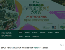 Tablet Screenshot of hyderabadrockathon.com